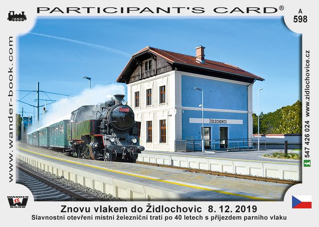 Znovu vlakem do Židlochovic  8. 12. 2019