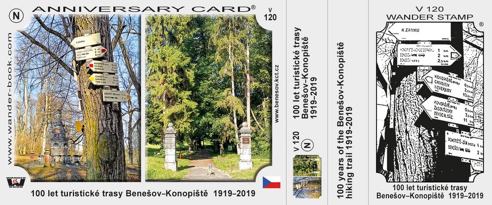 100 let turistické trasy Benešov–Konopiště 1919–2019