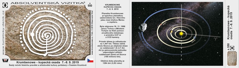 Krumbenowe – kupecká osada  7.–8. 9. 2019