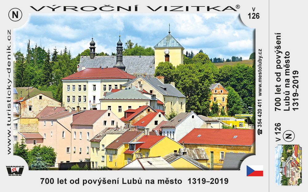 700 let od povýšení Lubů na město  1319–2019