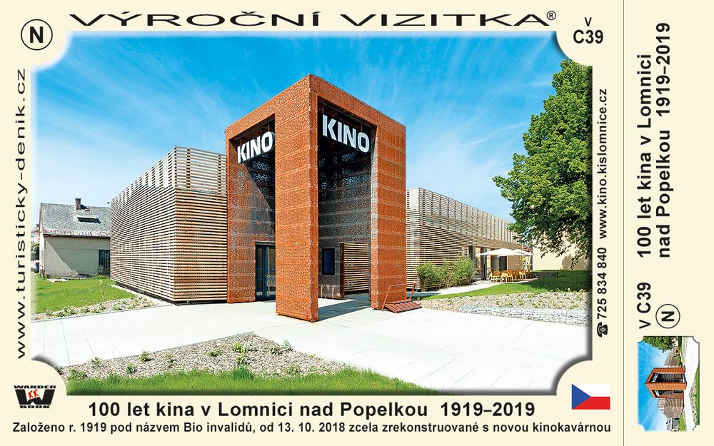 100 let kina v Lomnici nad Popelkou  1919–2019