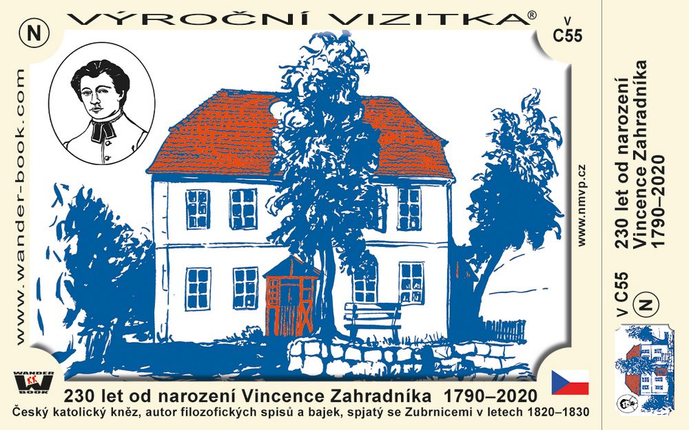 230 let od narození Vincence Zahradníka  1790–2020