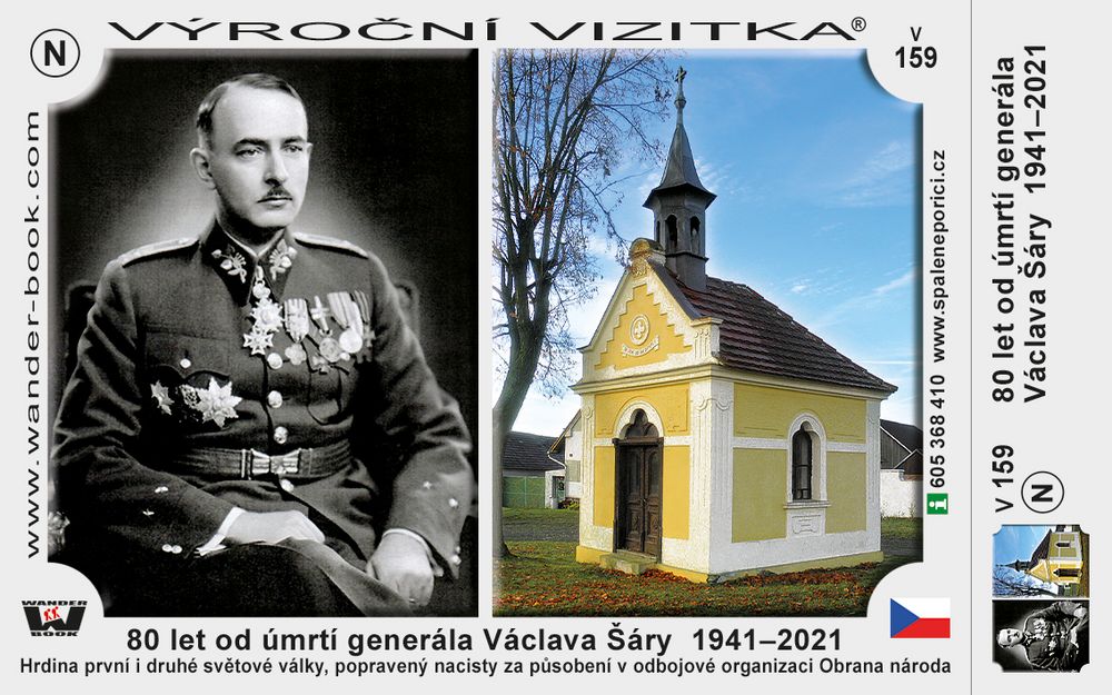 80 let od úmrtí generála Václava Šáry  1941–2021