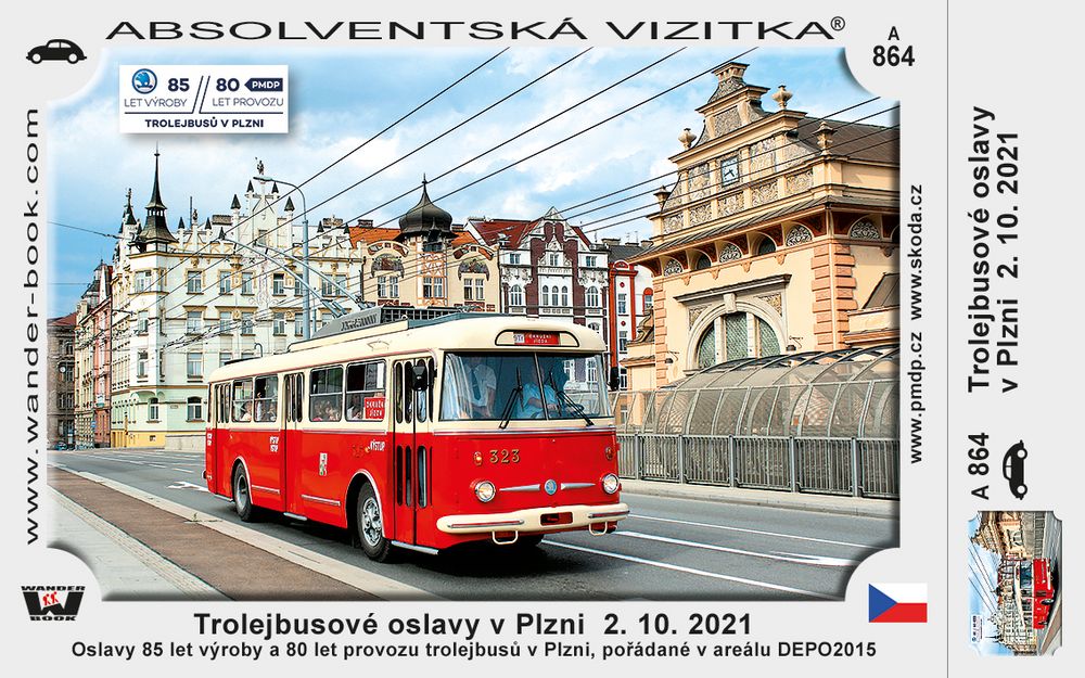 Trolejbusové oslavy v Plzni  2. 10. 2021