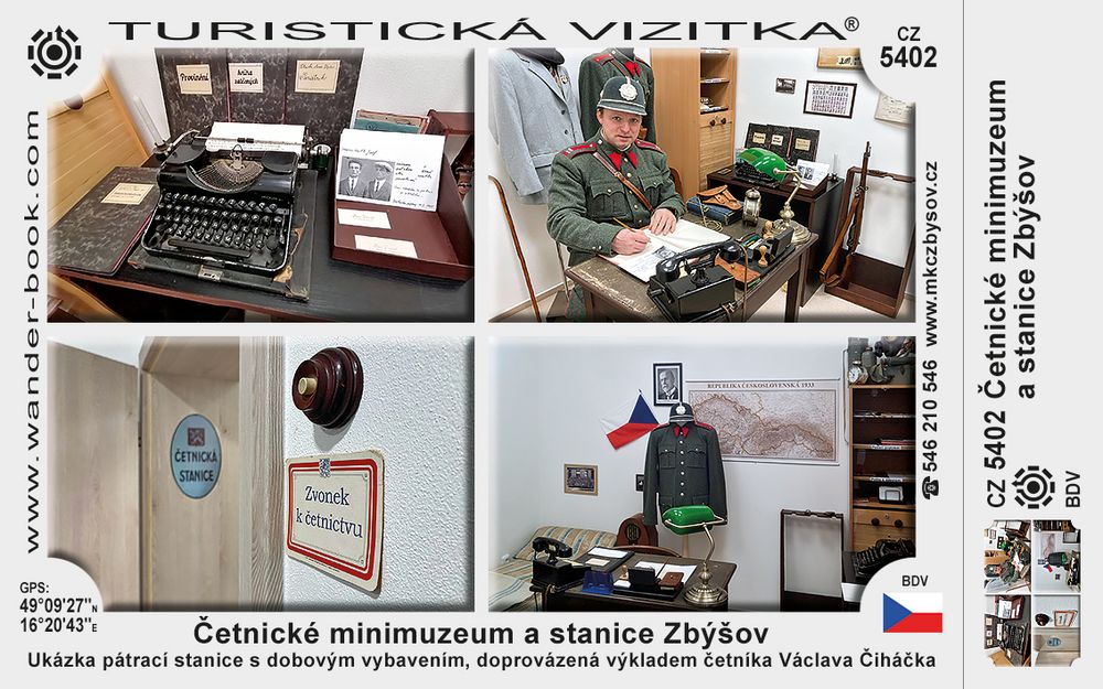 Četnické minimuzeum a stanice Zbýšov