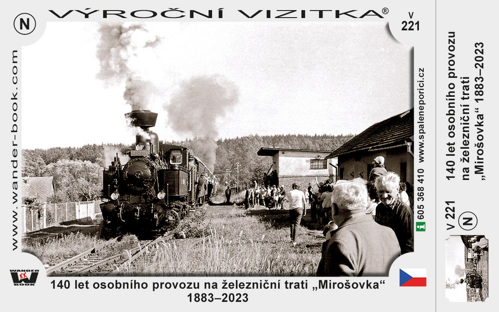 140 let osobního provozu na železniční trati „Mirošovka“ 1883–2023