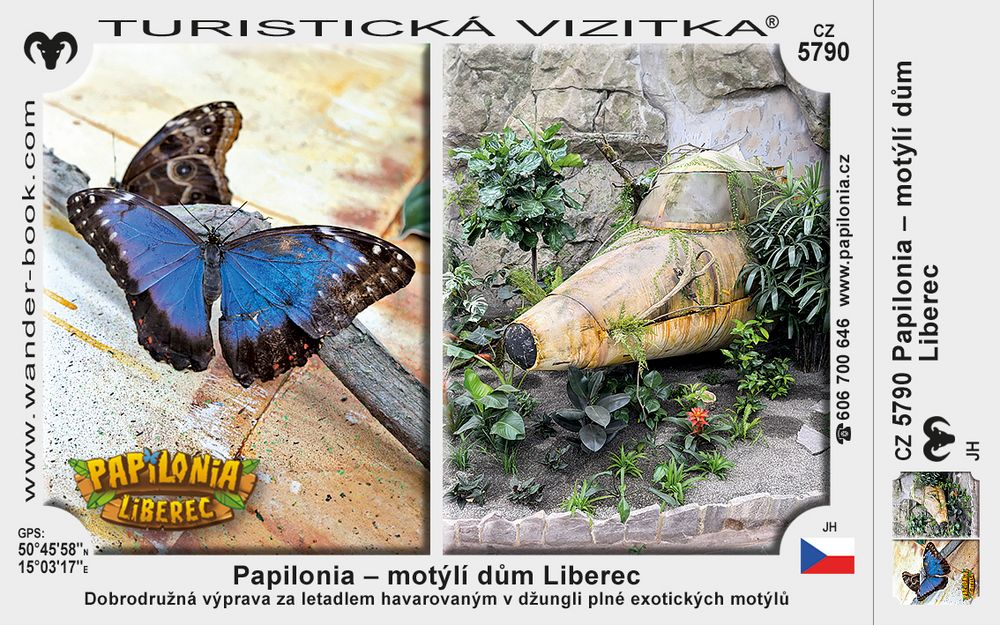 Papilonia – motýlí dům Liberec
