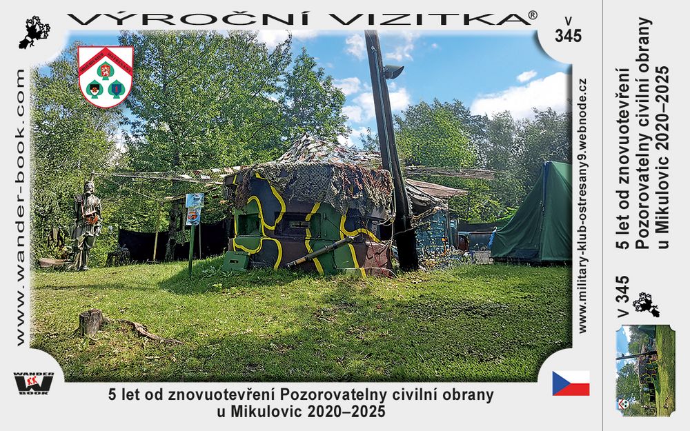 5 let od znovuotevření Pozorovatelny civilní obrany u Mikulovic 2020–2025