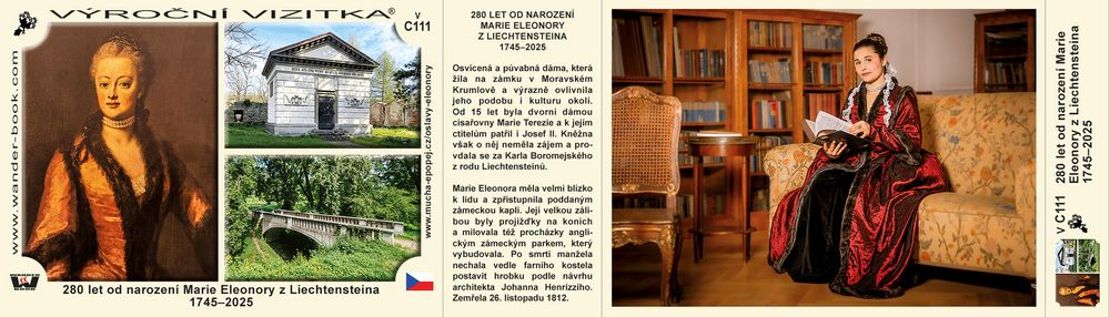 280 let od narození Marie Eleonory z Liechtensteina 1745–2025