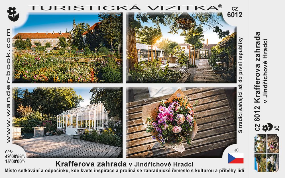 Krafferova zahrada v Jindřichově Hradci