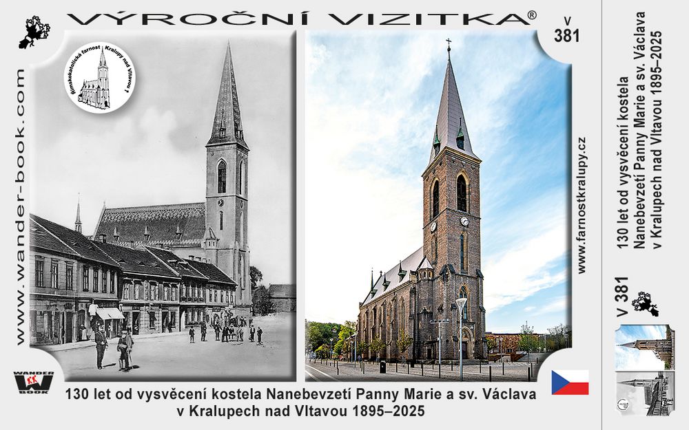 130 let od vysvěcení kostela Nanebevzetí Panny Marie a sv. Václava v Kralupech nad Vltavou 1895–2025
