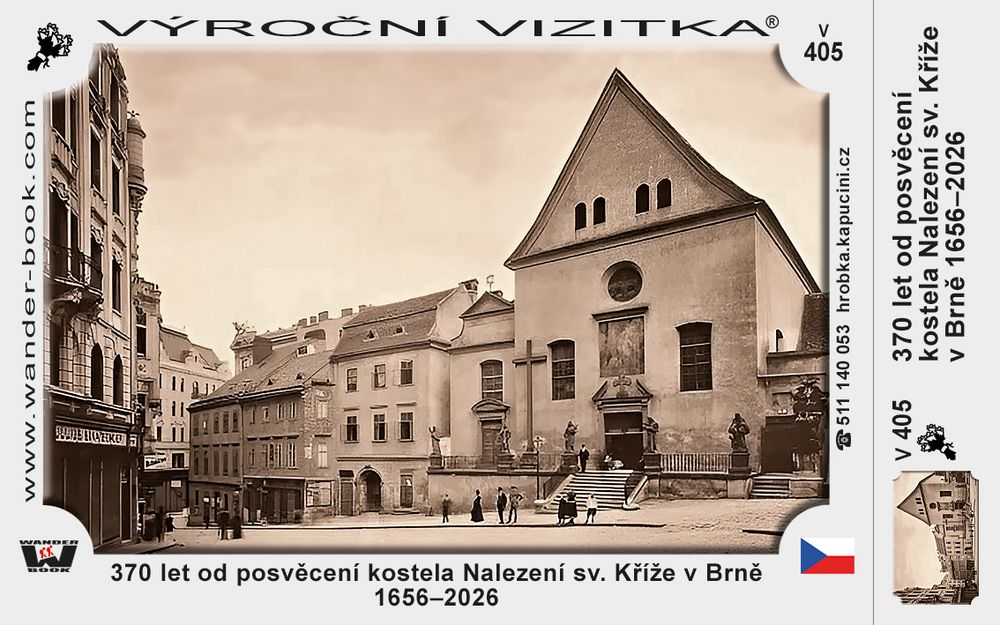 370 let od posvěcení kostela Nalezení sv. Kříže v Brně 1656–2026