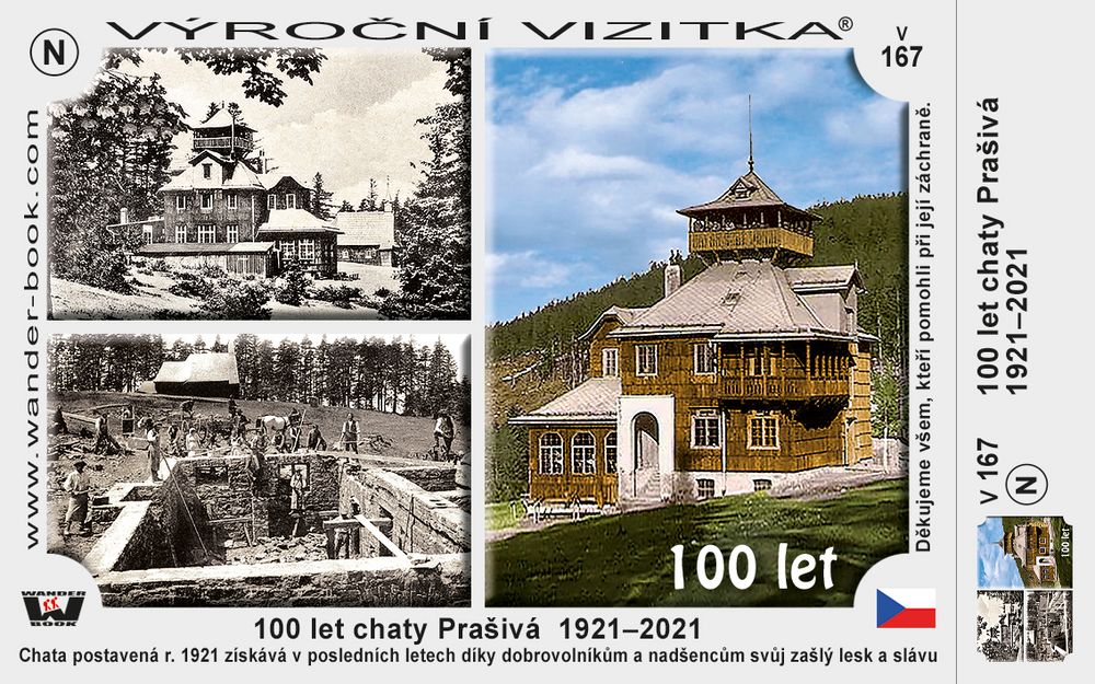 100 let chaty Prašivá  1921–2021