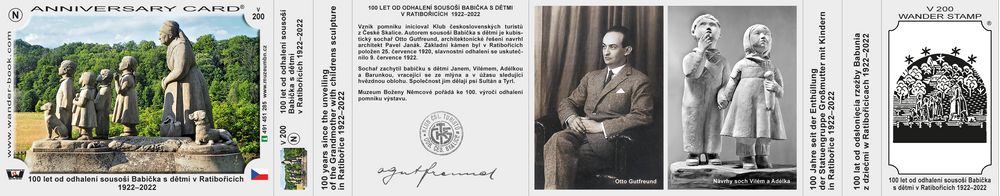 100 let od odhalení sousoší Babička s dětmi v Ratibořicích 1922–2022