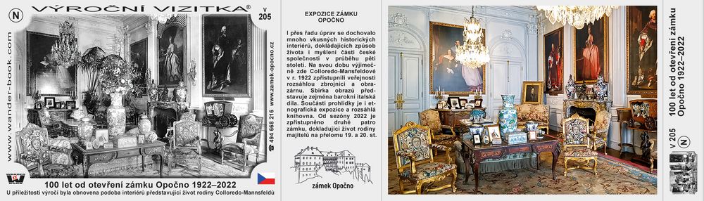 100 let od otevření zámku Opočno 1922–2022