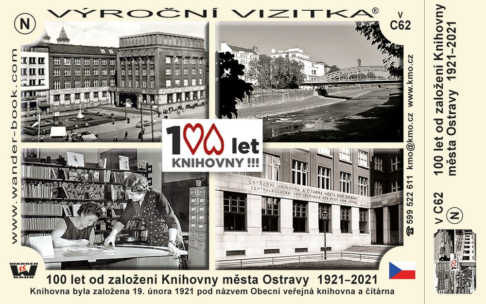 100 let od založení Knihovny města Ostravy  1921–2021