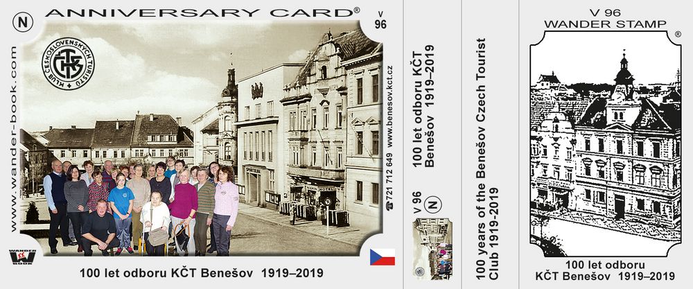 100 let odboru KČT Benešov  1919–2019