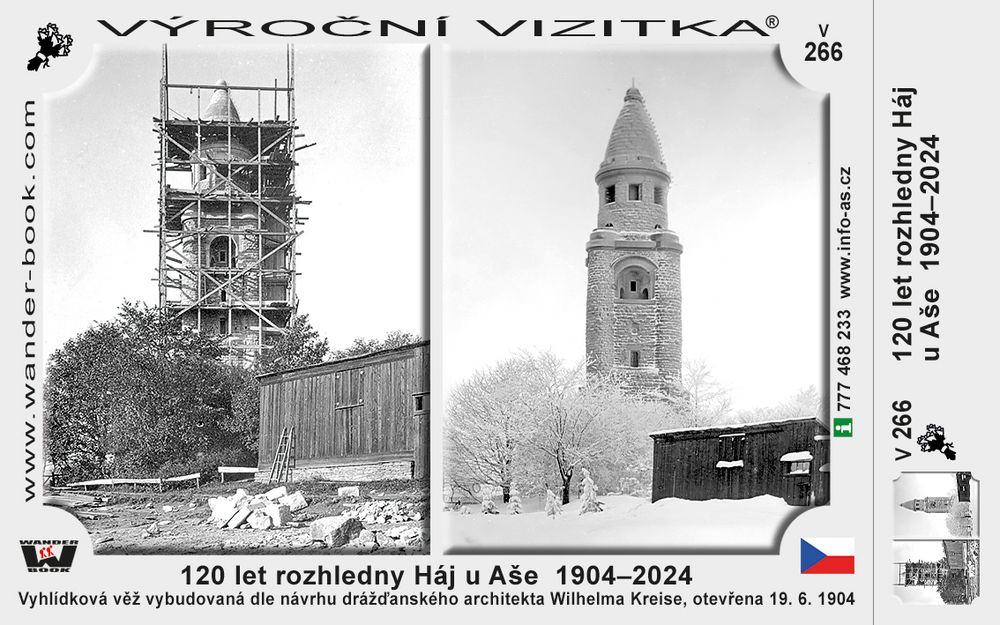 120 let rozhledny Háj u Aše  1904–2024