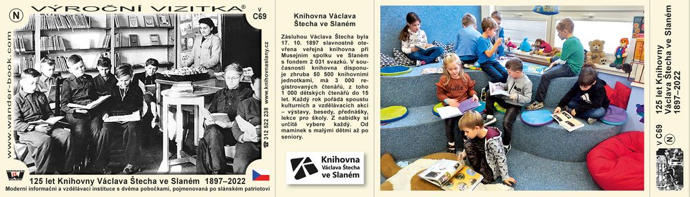 125 let Knihovny Václava Štecha ve Slaném  1897 – 2022