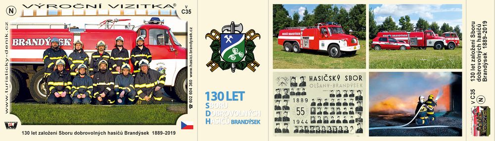 130 let založení Sboru dobrovolných hasičů Brandýsek  1889–2019