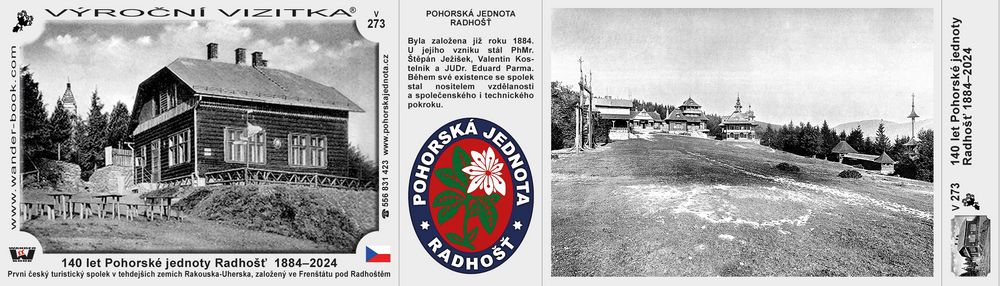 140 let Pohorské jednoty Radhošť  1884–2024