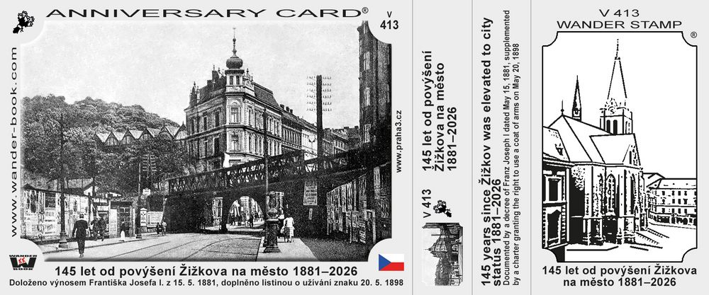 145 let od povýšení Žižkova na město 1881–2026