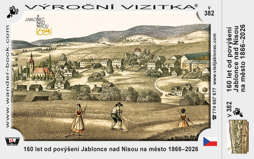 160 let od povýšení Jablonce nad Nisou na město 1866–2026
