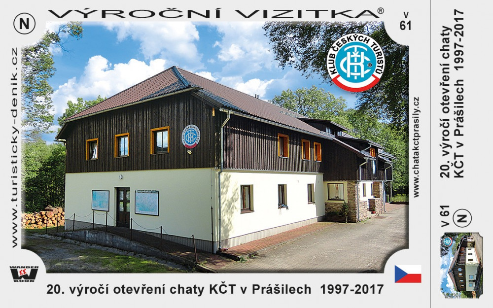 20. výročí otevření chaty KČT v Prášilech 1997 - 2017