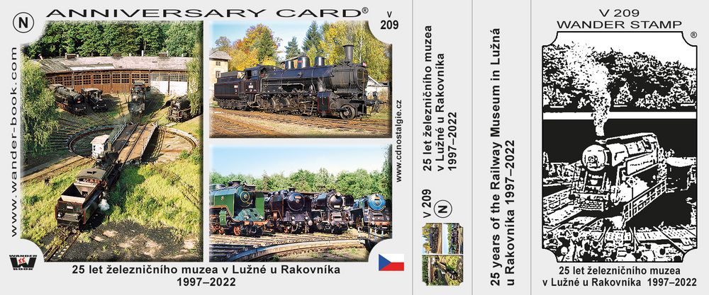 25 let železničního muzea v Lužné u Rakovníka  1997–2022