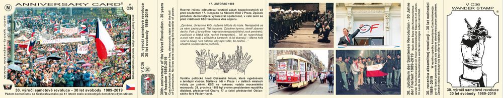 30. výročí sametové revoluce 1989–2019