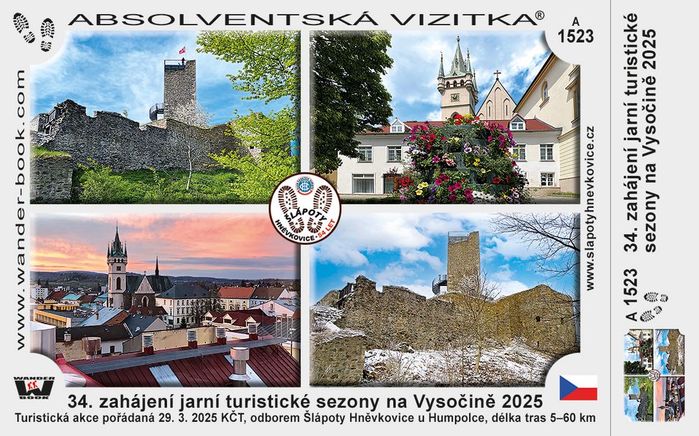 34. zahájení jarní turistické sezony na Vysočině 2025
