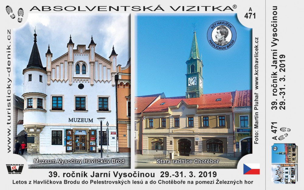 39. ročník Jarní Vysočinou  29.-31. 3. 2019