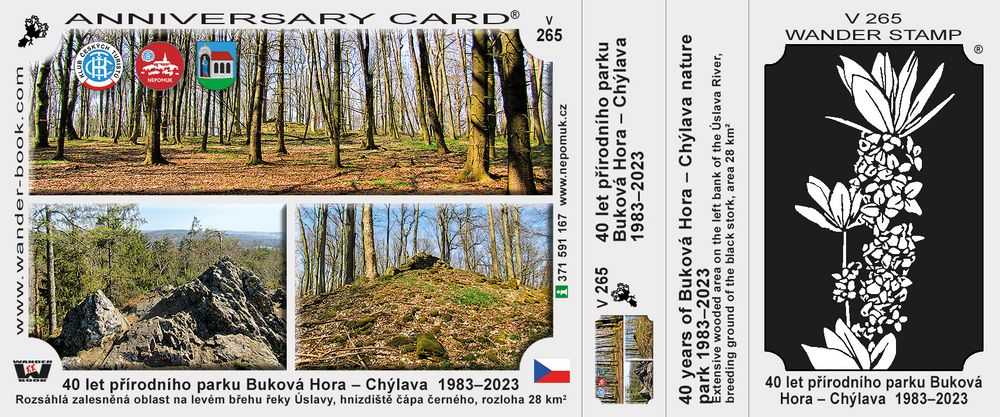 40 let přírodního parku Buková Hora – Chýlava  1983–2023