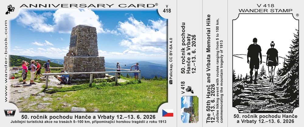 50. ročník pochodu Hanče a Vrbaty 12.–13. 6. 2026