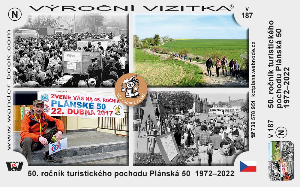 50. ročník turistického pochodu Plánská 50  1972–2022