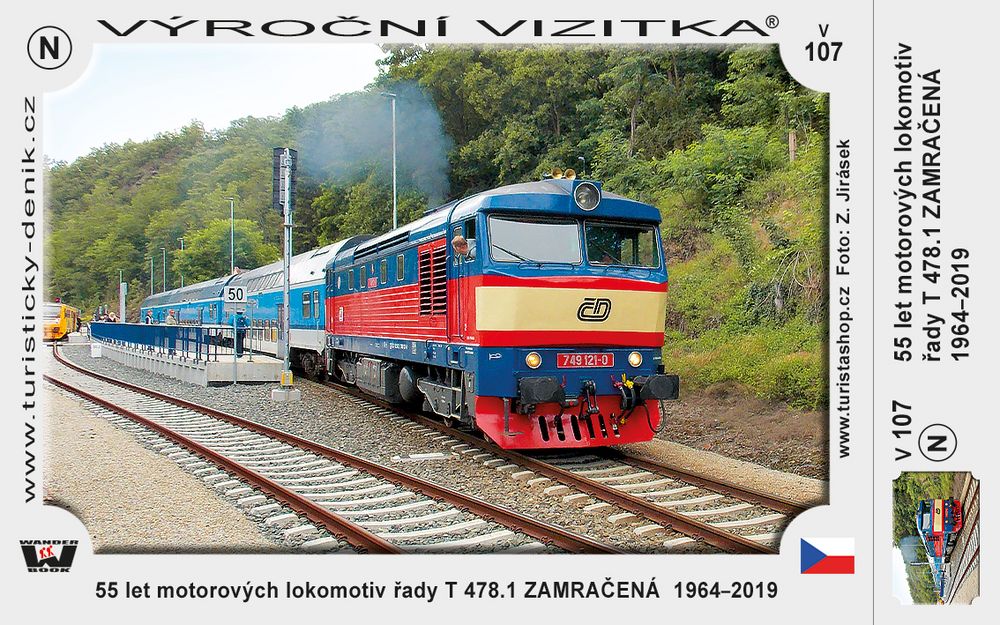 55 let motorových lokomotiv řady T 478.1 ZAMRAČENÁ  1964–2019