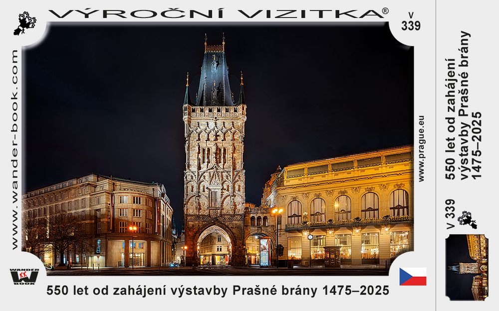 550 let od zahájení výstavby Prašné brány 1475–2025