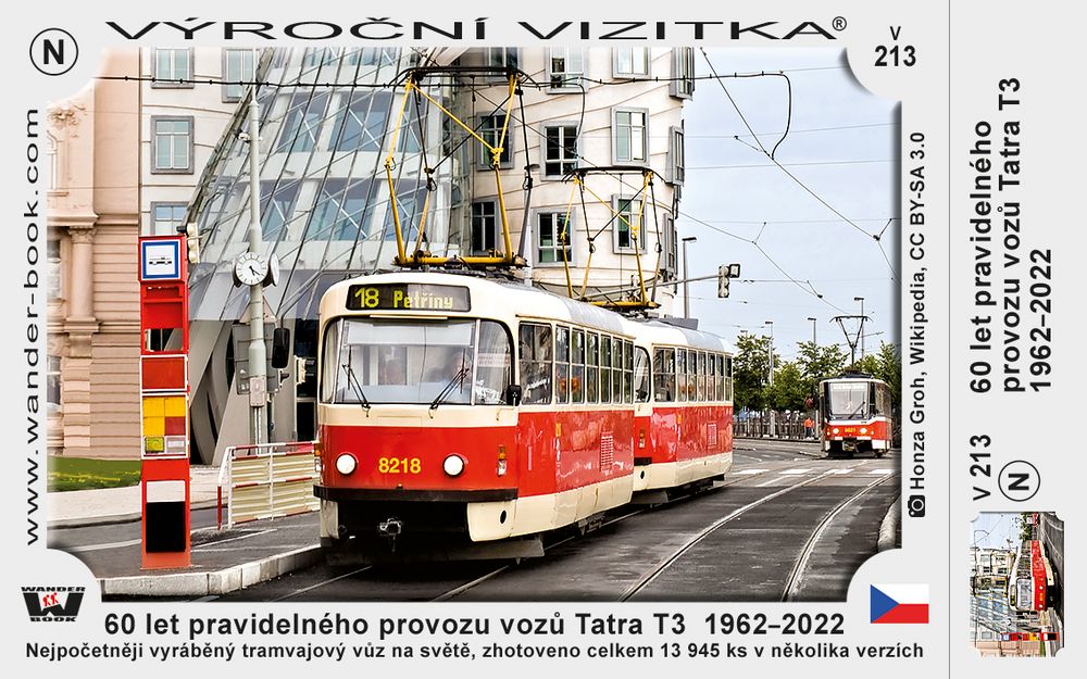 60 let pravidelného provozu vozů Tatra T3  1962–2022
