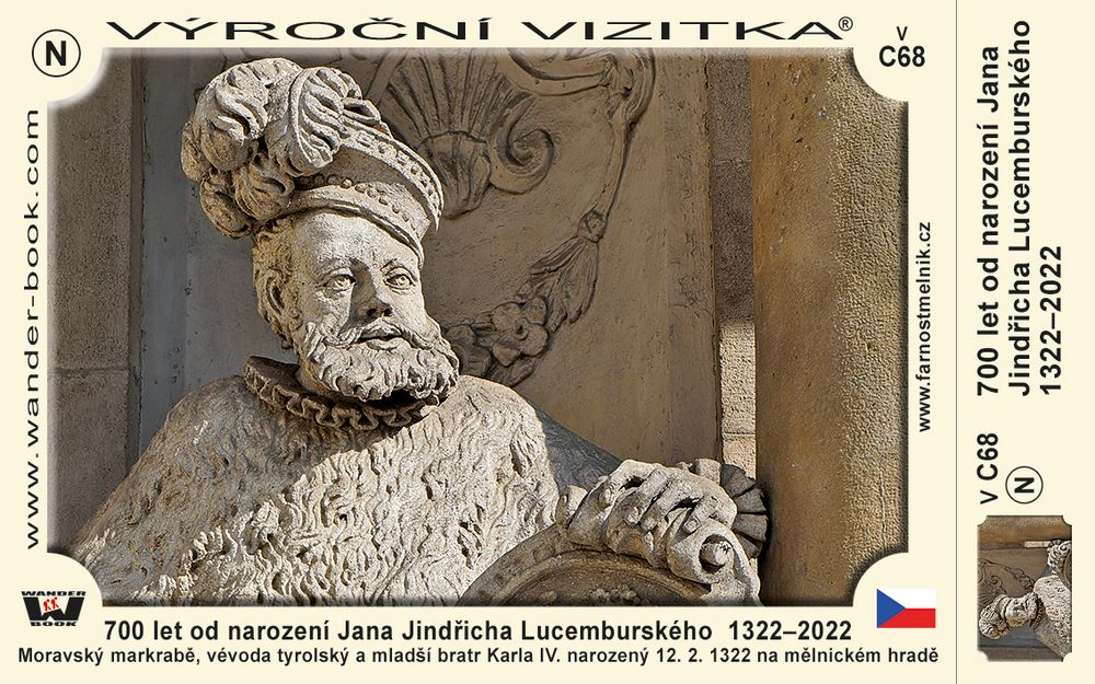 700 let od narození Jana Jindřicha Lucemburského  1322–2022