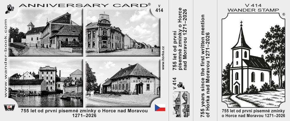 755 let od první písemné zmínky o Horce nad Moravou 1271–2026