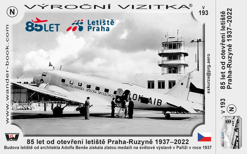 85 let od otevření letiště Praha-Ruzyně 1937–2022