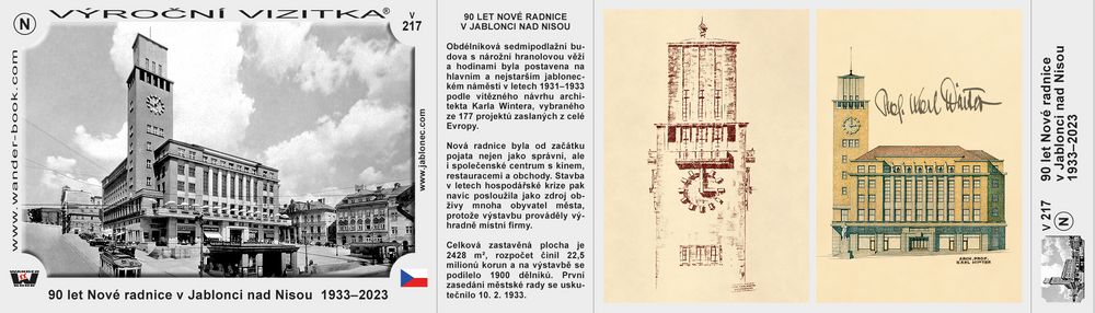 90 let Nové radnice v Jablonci nad Nisou  1933–2023
