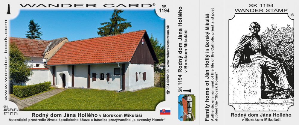 Rodný dom Jána Hollého v Borskom Mikuláši