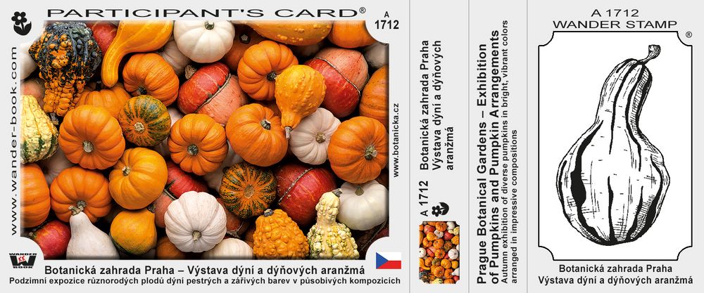 Botanická zahrada Praha – Výstava dýní a dýňových aranžmá