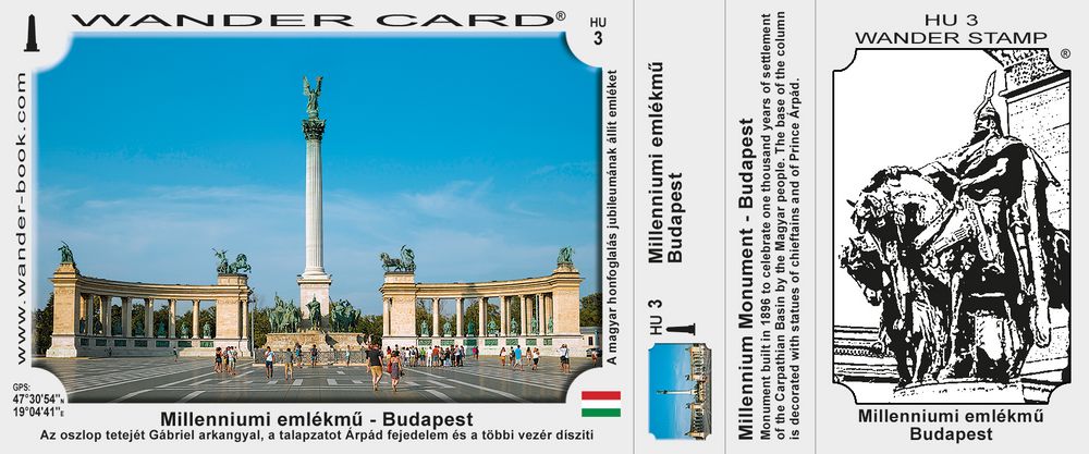 Budapest Millenniumi emlekmu pamatnik