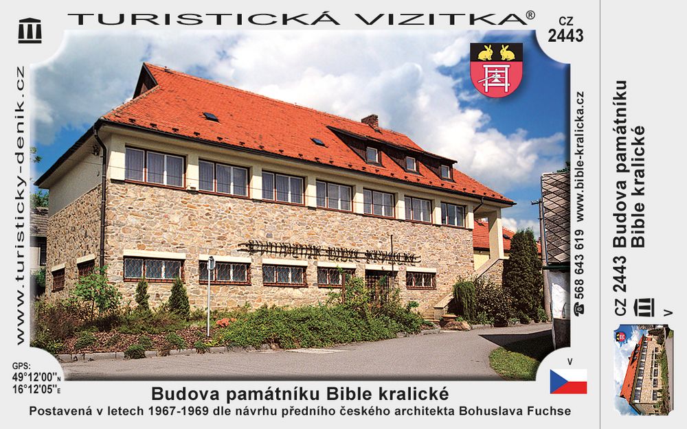 Budova památníku Bible kralické