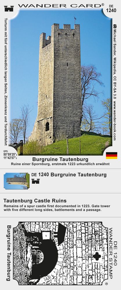 Burgruine Tautenburg