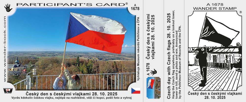 Český den s českými vlajkami 28. 10. 2025