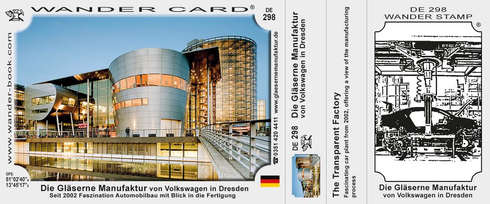 Die Gläserne Manufaktur von Volkswagen in Dresden