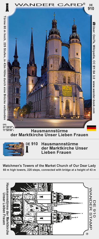 Die Hausmannstürme der Marktkirche Unser Lieben Frauen